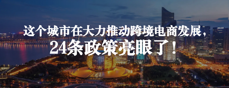 这个城市在大力推动跨境电商发展，24条政策亮眼了！